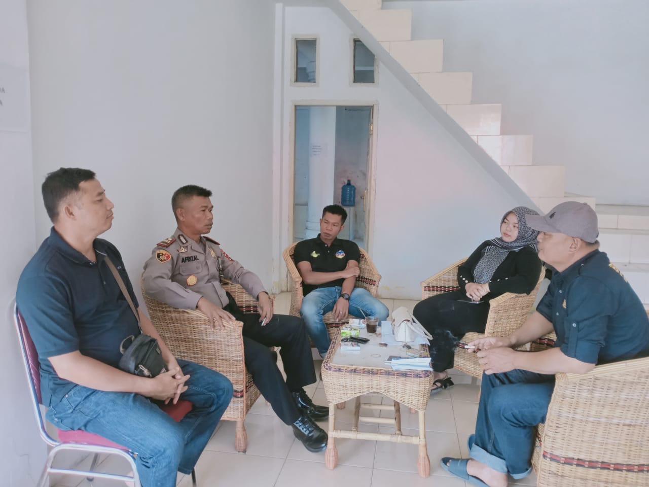 Kapolsek Pantai cermin laksanakan Kegiatan Cooling System tahap Pilkada