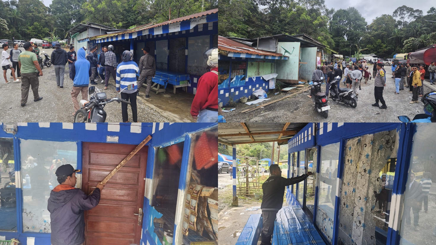Penutupan Warung Remang-Remang di Jorong Lubuk Selasih, Solok