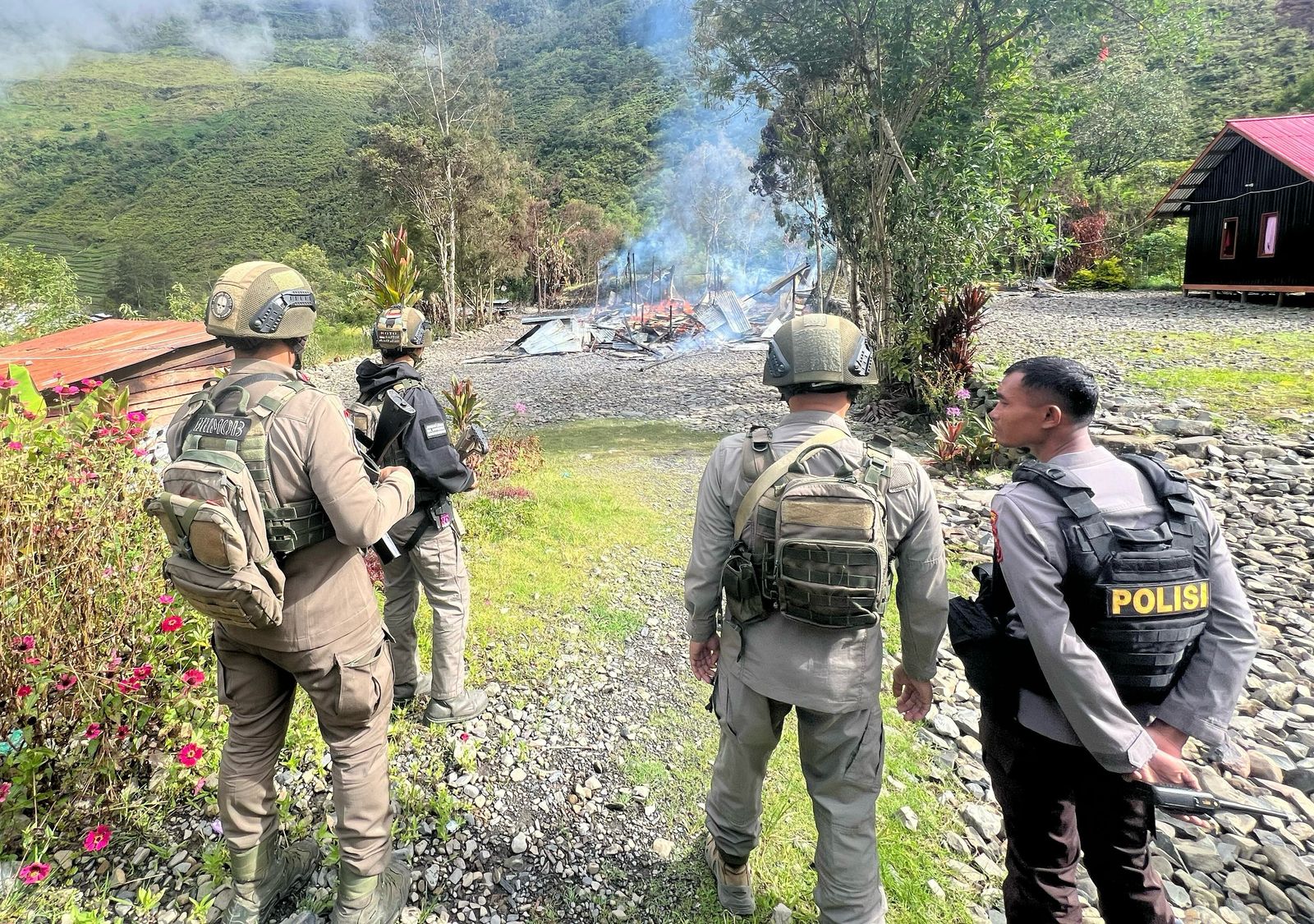 Rumah Kosong di Puncak Jaya Dibakar, Aparat Lakukan Penyelidikan 