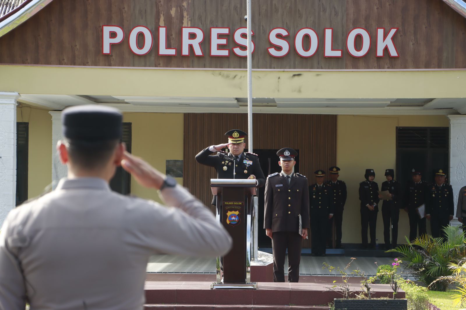 Kapolres Solok Pimpin Upacara Hari Bela Negara di Polres Solok